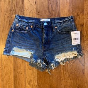 NWT Free People Cut Off Denim Shorts